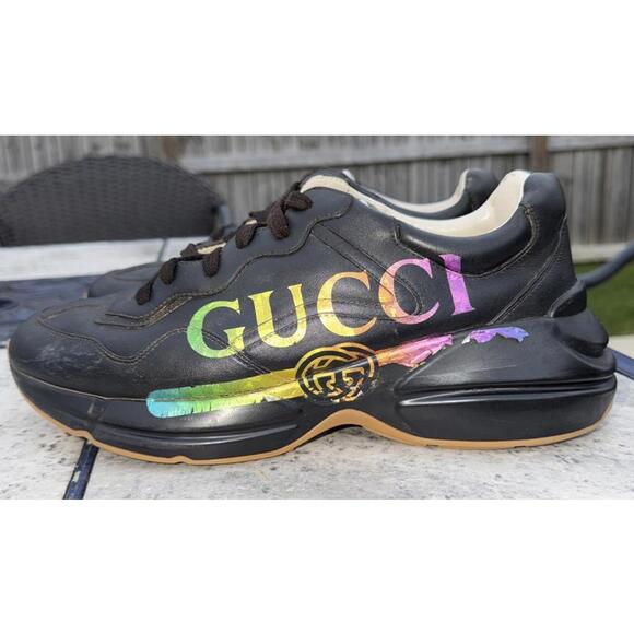 Men Auth Gucci RythonApollo552851 DRW001000 G 9 Fit Size 9.5US / Org$950